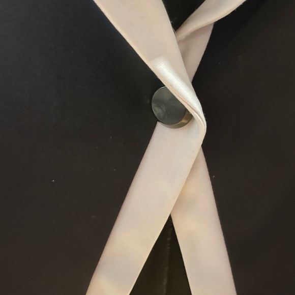 Joseph Ribkoff Black Blazer with White Trim - Picture 3 of 7